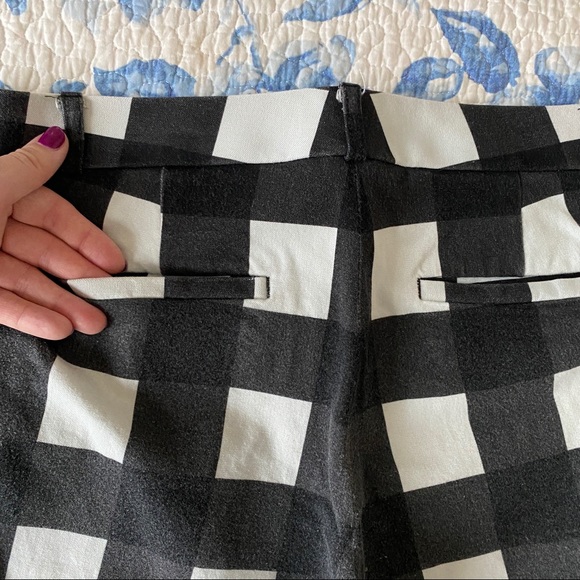 Gingham Cropped Pant - Size 8 - Picture 7 of 9
